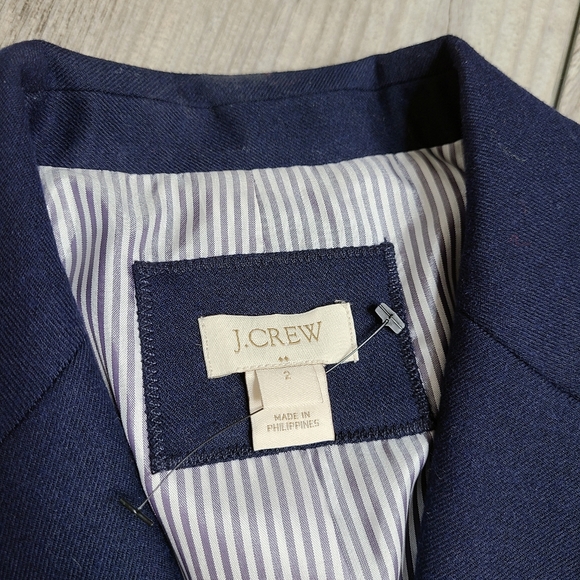 J.Crew Navy Blue Schoolboy Blazer - Picture 3 of 12